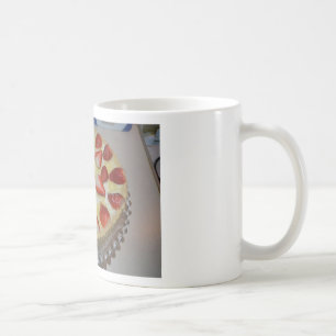 Erdbeerkuchen Kaffeetasse