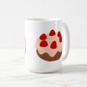 Erdbeerkuchen Kaffeetasse (VorderseiteRechts)