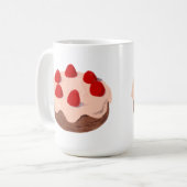 Erdbeerkuchen Kaffeetasse (Vorderseite Links)