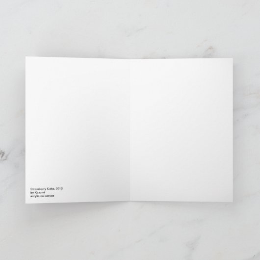 Erdbeerkuchen Karte (Innenseite)