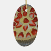 Erdbeerkuchen Keramik Ornament (Rechts)
