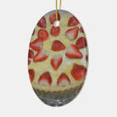 Erdbeerkuchen Keramik Ornament (Links)