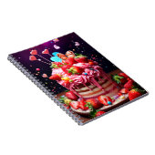 Erdbeerkuchen Notizblock (Rechte Seite)