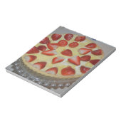 Erdbeerkuchen Notizblock (Rotiert)