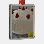 Erdbeerkuchen Ornament Aus Metall (Rechts)