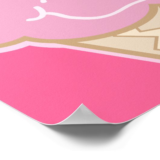 Erdbeerkuchen Poster (Ecke)