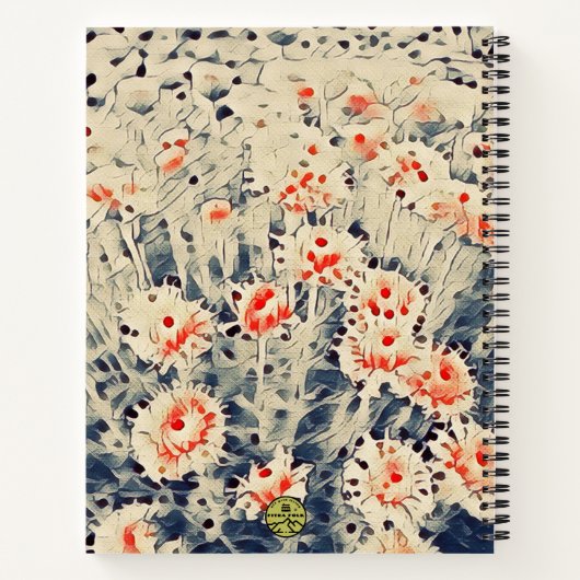 Erdbeerkuchen, Rezeptbuch Notizblock (Rückseite)