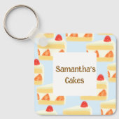 Erdbeerkuchen Schlüsselanhänger (Vorderseite)