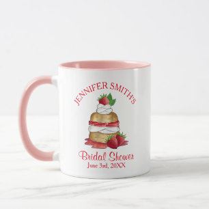 Erdbeerkuchen Strawberry Cake Brautparty Geburtsta Tasse