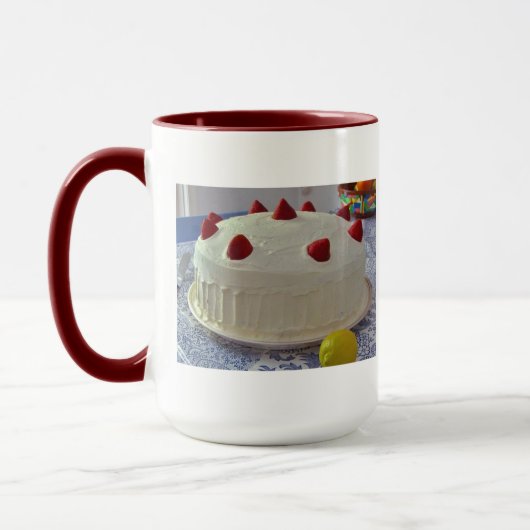 Erdbeerkuchen Tasse (Links)