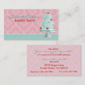 Erdbeerkuchen-Visitenkarte 2 Visitenkarte (Vorne/Hinten)