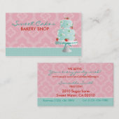 Erdbeerkuchen-Visitenkarte B2 Visitenkarte (Vorne/Hinten)