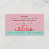 Erdbeerkuchen-Visitenkarte B2 Visitenkarte (Rückseite)