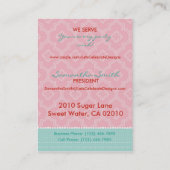 Erdbeerkuchen-Visitenkarte C Visitenkarte (Rückseite)