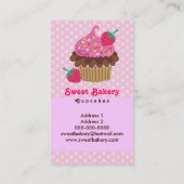 Erdbeerkuchen-Visitenkarten Visitenkarte (Rückseite)