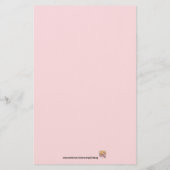 Erdbeerkuchen-Wasserfarben-Schreibwaren Briefpapier (Rückseite)