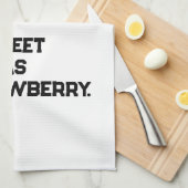 Erdbeerküchentuch | Süßes Obst-Thema Geschirrtuch (Viertel Falte)