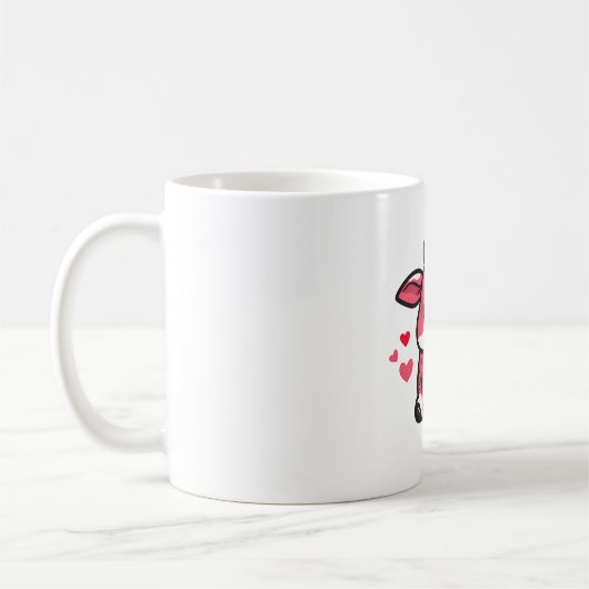 Erdbeerkuh kaffeetasse (Links)