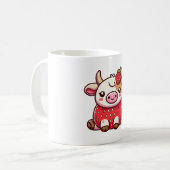 Erdbeerkuh Kaffeetasse (Vorderseite Links)