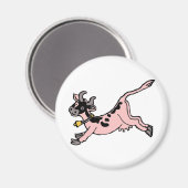 Erdbeerkuh Magnet (Vorderseite/Rückseite)