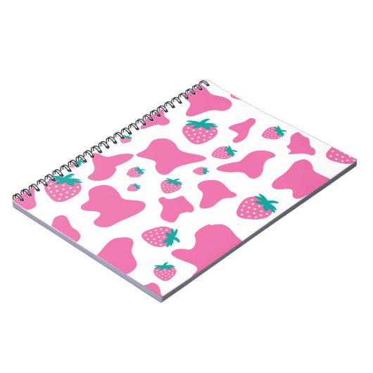 Erdbeerkuh Notizblock (Linke Seite)