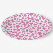 Erdbeerkuh Pappteller (Schrägansicht)