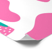 Erdbeerkuh Poster (Ecke)