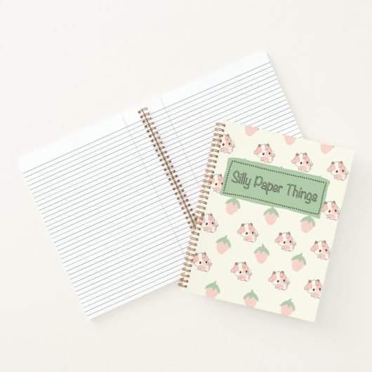 Erdbeerkühe Notizblock (Innenseite)