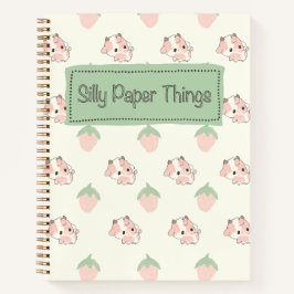 Erdbeerkühe Notizblock