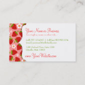 Erdbeerkundenspezifische Geschäfts-Telefonkarte Telefonnummerkarte (Rückseite)