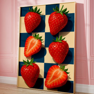 Erdbeerkunst, Fruchtige Kühnheit Poster