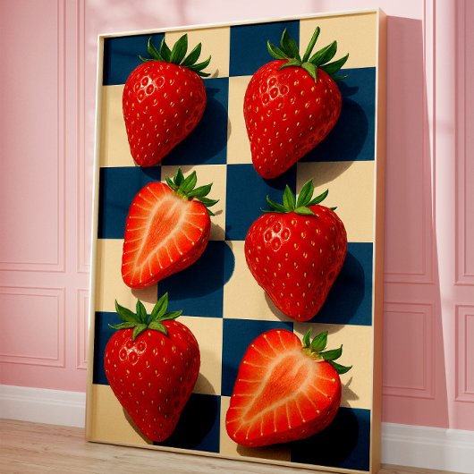 Erdbeerkunst, Fruchtige Kühnheit Poster