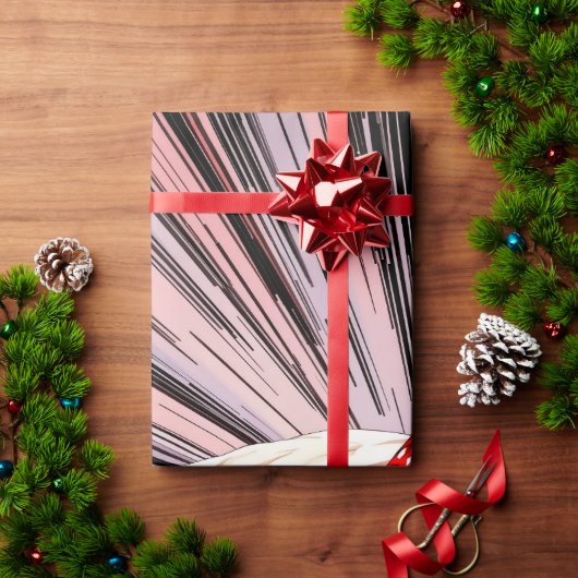 Erdbeerkurzgebäck Nostalgie Geschenkpapier (Feiertagsgeschenk)