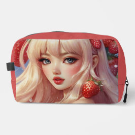 Erdbeerkutte Druck Nähtasche Waschbeutel