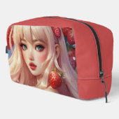 Erdbeerkutte Druck Nähtasche Waschbeutel (Rechte Ecke)