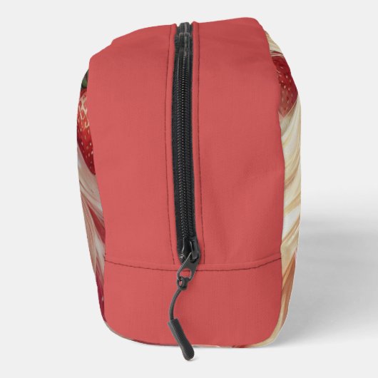 Erdbeerkutte Druck Nähtasche Waschbeutel (Rechts)