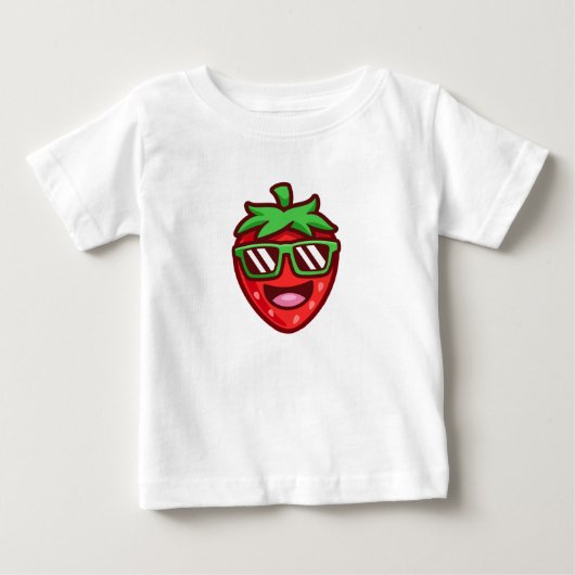 Erdbeerlächeln Baby T-shirt (Vorderseite)