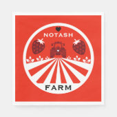 Erdbeerladen Serviette (Vorderseite)