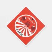 Erdbeerladen Serviette (Ecke)