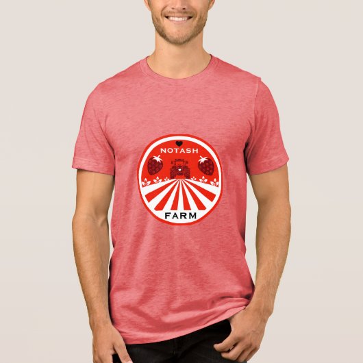 Erdbeerladen Tri-Blend Shirt (Vorderseite)