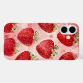 Erdbeerliebe Case-Mate iPhone Hülle (Rückseite (Horizontal))