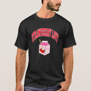 Erdbeerliebe Erdbeermilch T-Shirt