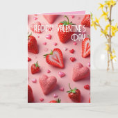 Erdbeerliebe Karte (Gelbe Blume)