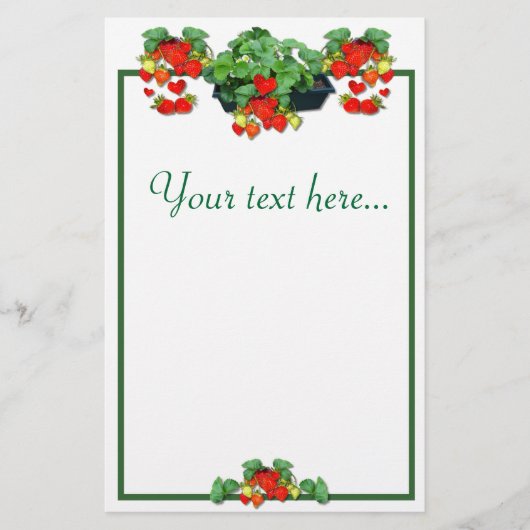 ERDBEERLiebe - stationäre # 2 Briefpapier (Vorderseite)