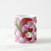 ErdbeerLiebe-Tassen-Rosa-Steppdecke Kaffeetasse (Mittel)