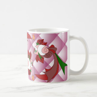 ErdbeerLiebe-Tassen-Rosa-Steppdecke Kaffeetasse