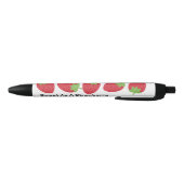 Erdbeerliebhaber-Geschenk Stift, Kugelschreiber (Unterseite)