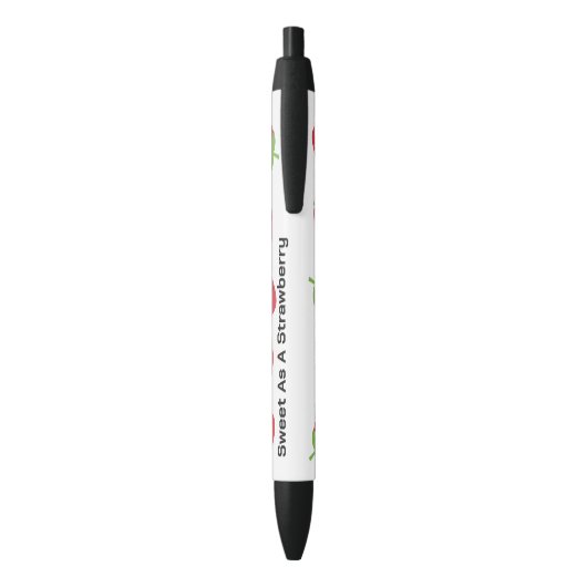 Erdbeerliebhaber-Geschenk Stift, Kugelschreiber (Rückseite (Vertikal))