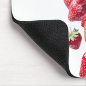 Erdbeerliebhaber - Geschlagenes, handliches Frucht Mousepad (Ecke)