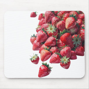 Erdbeerliebhaber - Geschlagenes, handliches Frucht Mousepad